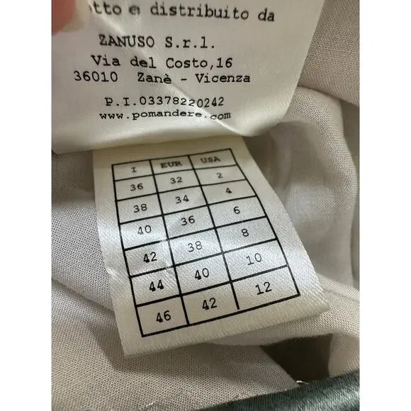 Pomandère Women's Natural Printed Dress Silk Cotton Size 6 Knee Length EUC - Picture 6 of 9